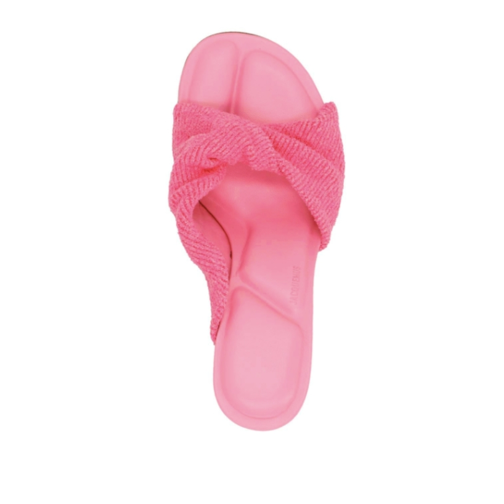 ‼️SOLD on VC‼️JACQUEMUS "LES MULES BAGNU" TERRY CLOTH SANDALS - Picture 7 of 17